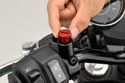Daytona Mirror Plug Bolt Hole Plug Red Thread Right Aluminium
