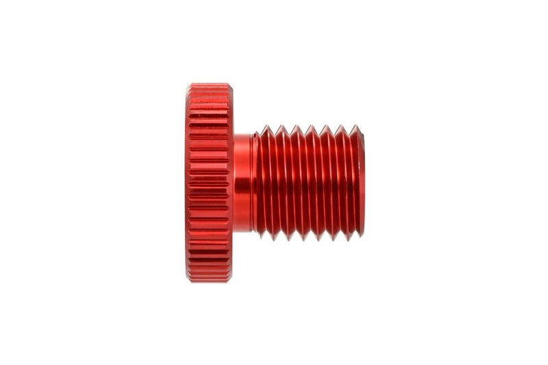Daytona Mirror Plug Bolt Hole Plug Red Thread Right Aluminium Each