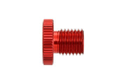 Daytona Mirror Plug Bolt Hole Plug Red Thread Right Aluminium