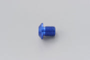 Daytona Mirror Plug Bolt Hole Plug Blue Thread Left Aluminium