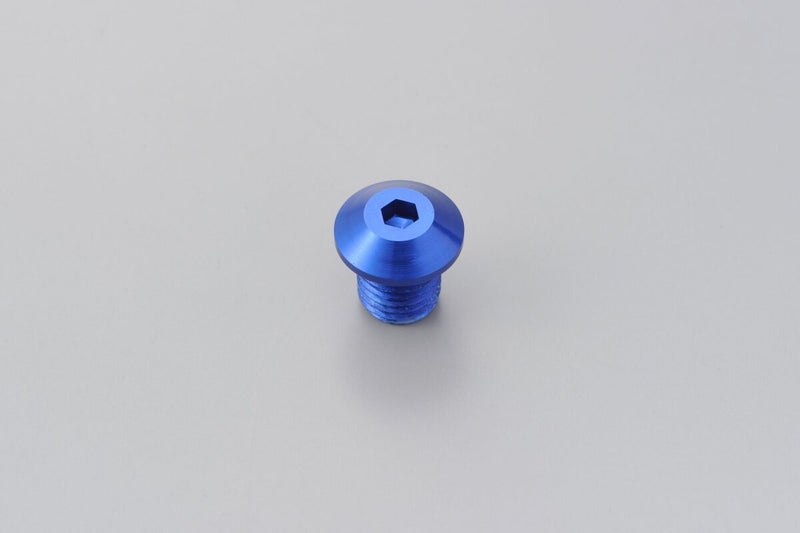 Daytona Mirror Plug Bolt Hole Plug Blue Thread Right Aluminium