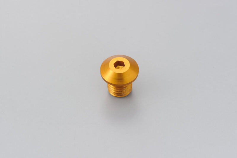 Daytona Mirror Plug Bolt Hole Plug Gold Thread Right Aluminium