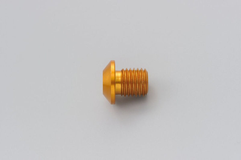 Daytona Mirror Plug Bolt Hole Plug Gold Thread Right Aluminium