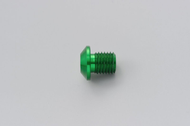Daytona Mirror Plug Bolt Hole Plug Green Thread Left Aluminium Each