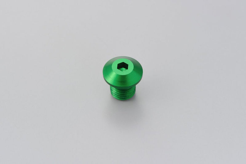 Daytona Mirror Plug Bolt Hole Plug Green Thread Right Aluminium