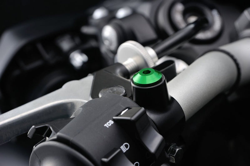 Daytona Mirror Plug Bolt Hole Plug Green Thread Right Aluminium