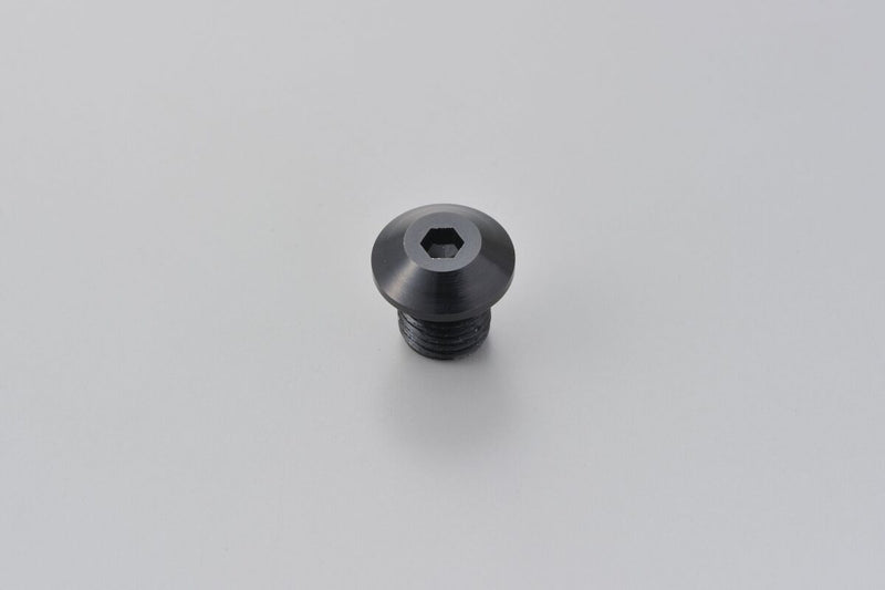 Daytona Mirror Plug Bolt Hole Plug Black Thread Left Aluminium