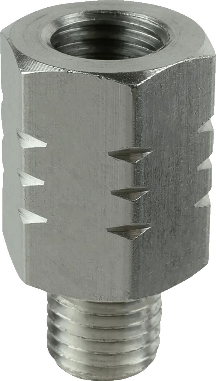 RAM Mounts M10-1.25 Reverse Thread Adapter Silver Screw-In Mirror Aluminium