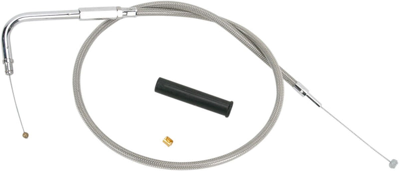 Drag Specialties Stainless Braided Throttle/Idle Cable #5332600B
