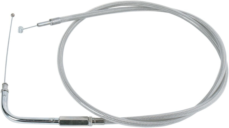 Drag Specialties Stainless Braided Throttle/Idle Cable #5331500B
