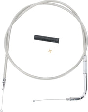 Drag Specialties Stainless Braided Throttle/Idle Cable #5332103B