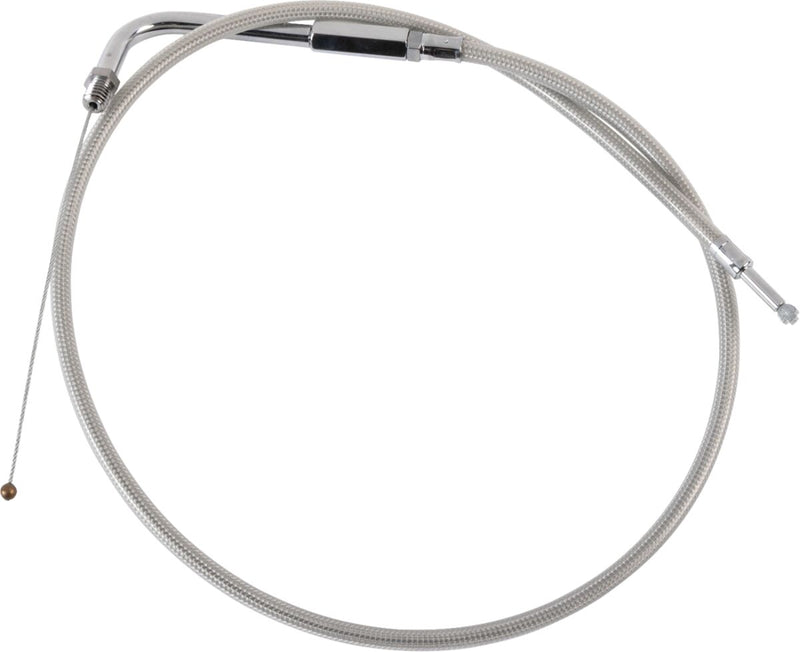 Drag Specialties Stainless Braided Throttle/Idle Cable #5330200B