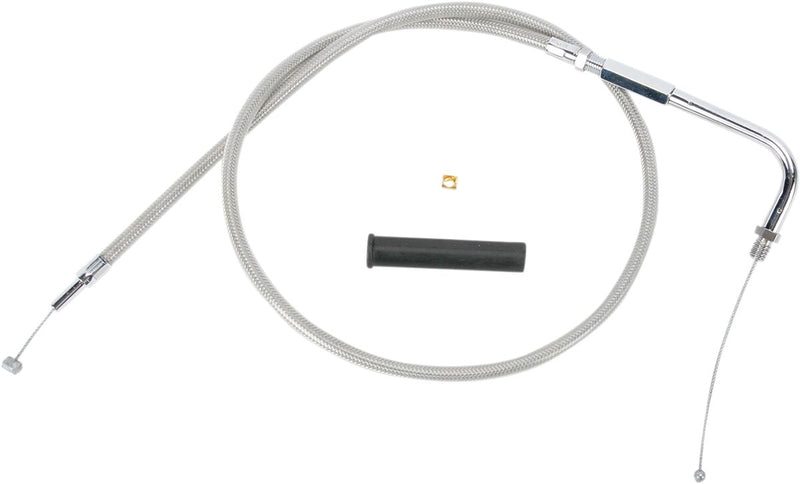 Drag Specialties Stainless Braided Throttle/Idle Cable #5330902B