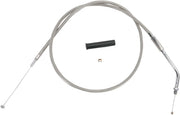Drag Specialties Stainless Braided Throttle/Idle Cable #5330306B