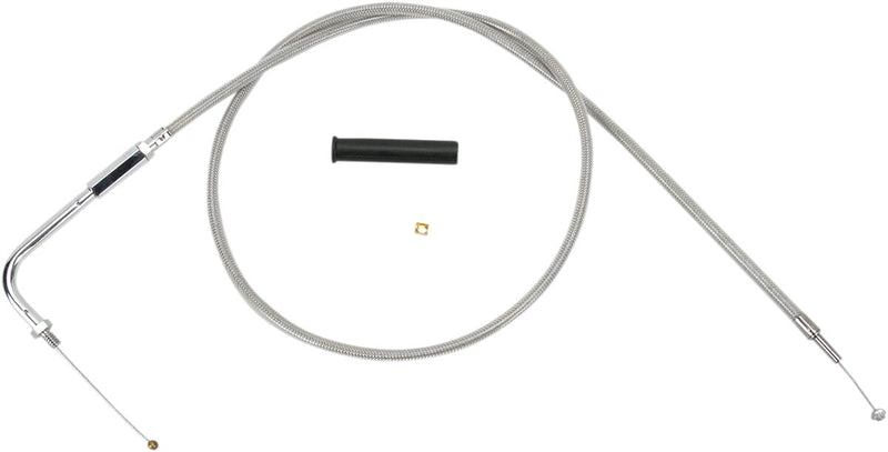 Drag Specialties Stainless Braided Throttle/Idle Cable #5330906B
