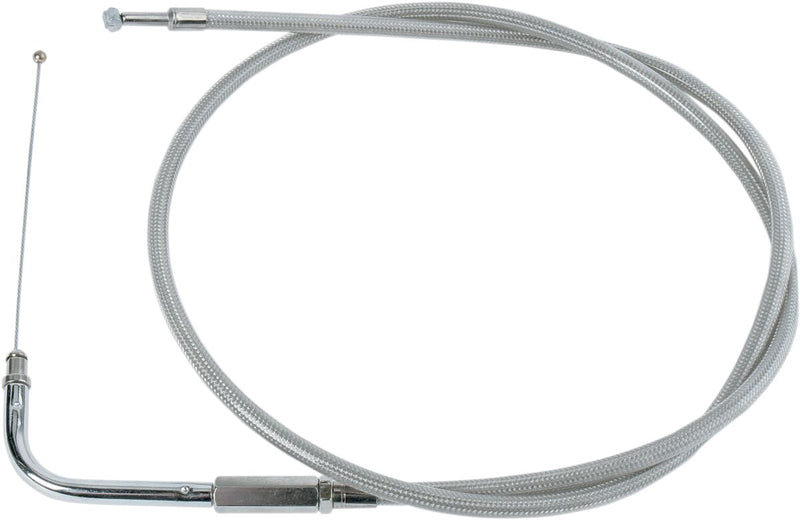 Drag Specialties Stainless Braided Throttle/Idle Cable #5333600B