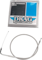 Drag Specialties Stainless Braided Throttle/Idle Cable #5333600B