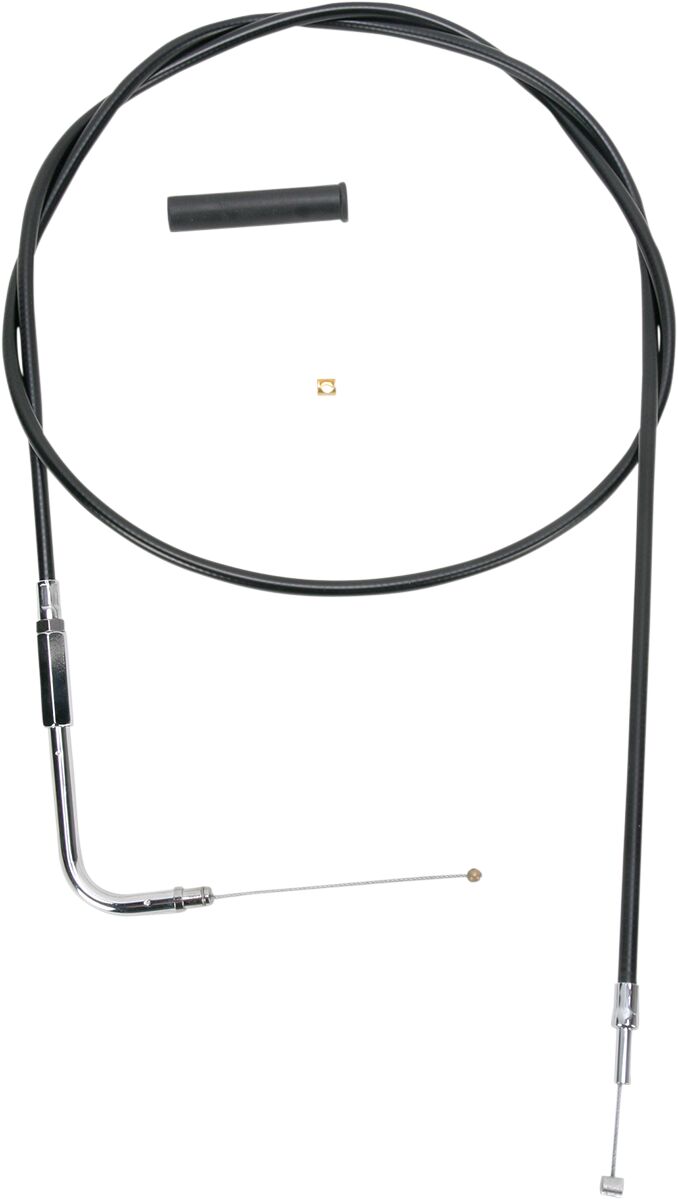 Drag Specialties Black Vinyl Throttle/Idle Cable #4332156B
