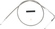 Drag Specialties Stainless Braided Throttle/Idle Cable #5330536B