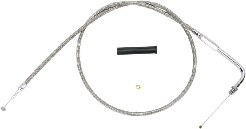 Drag Specialties Stainless Braided Throttle/Idle Cable #5330544B