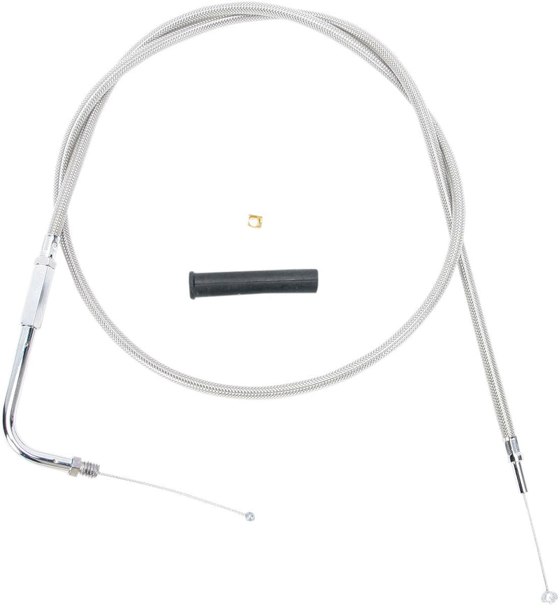 Drag Specialties Stainless Braided Throttle/Idle Cable #5330344B