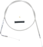 Drag Specialties Stainless Braided Throttle/Idle Cable #5330348B