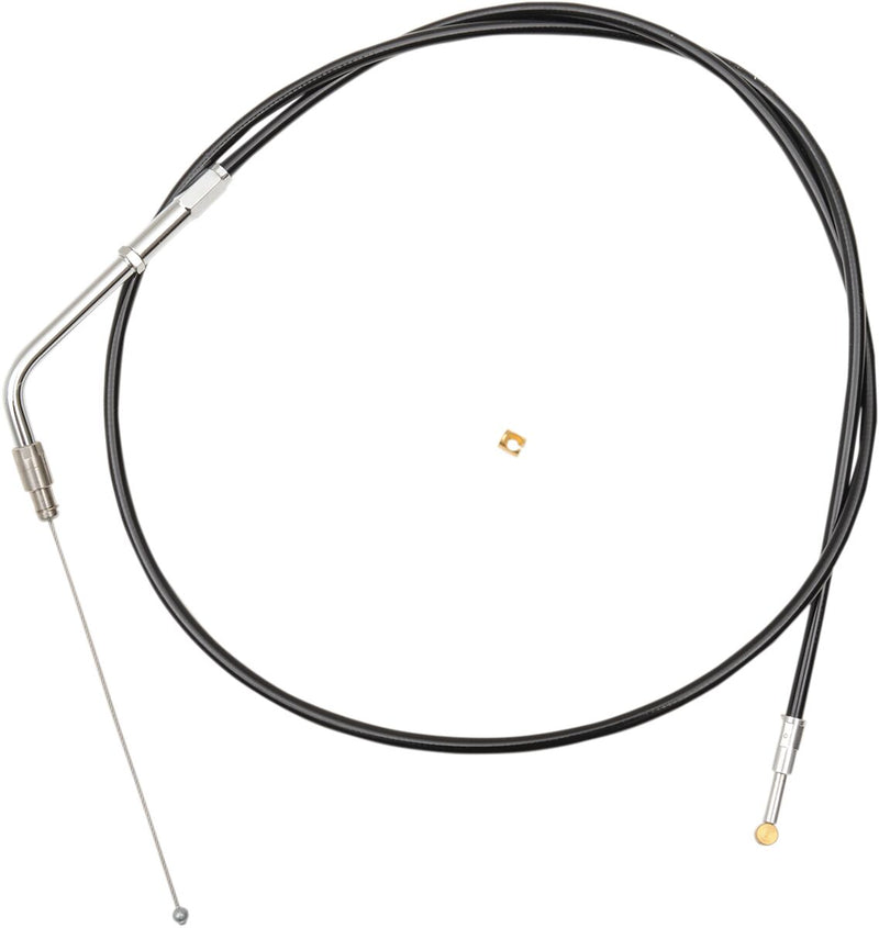 LA Choppers Black Vinyl Braided Handlebar Throttle Cable Alternate Length Ape Hanger 30,5 cm - 35,5 cm (12" - 14") 30.5 cm - 35.5 cm #LA-8320TH13B