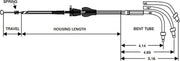 Drag Specialties Stainless Braided Idle Cable Fits Harley-Davidson Touring Models 1996-2007