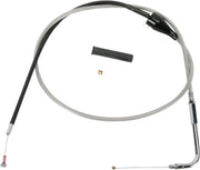 Drag Specialties Stainless Braided Idle Cable Fits Harley-Davidson Touring Models 2002-2007