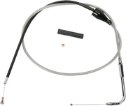 Drag Specialties Stainless Braided Idle Cable Fits Harley-Davidson Touring Models 2002-2007