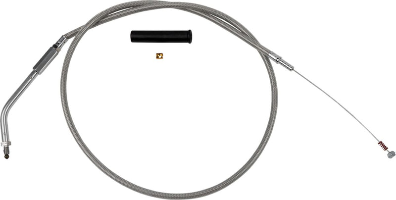 Drag Specialties Stainless Braided Throttle/Idle Cable #5340406B