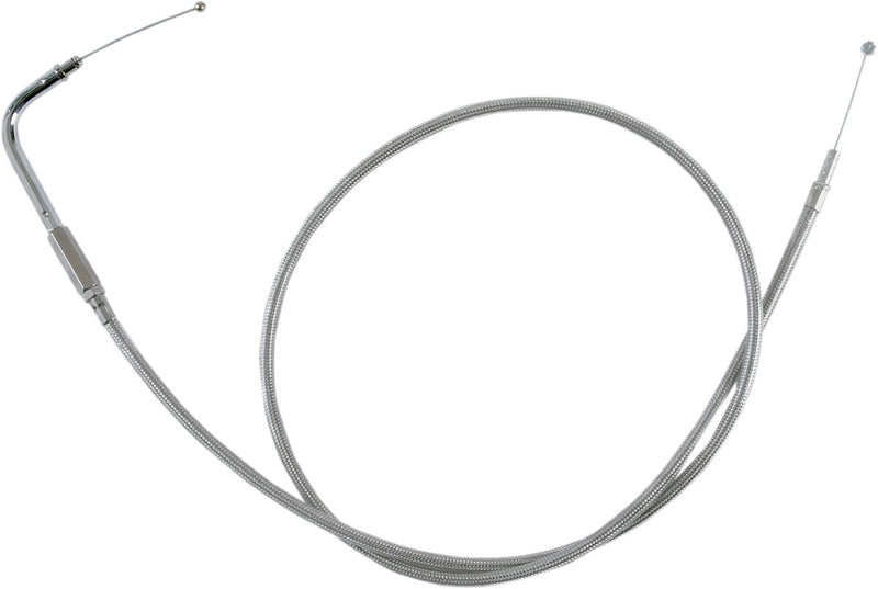 Drag Specialties Stainless Braided Idle Cable Fits Harley-Davidson Touring Models 1996-2001
