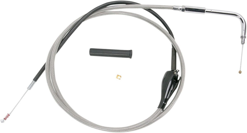 Drag Specialties Stainless Braided Idle Cable Fits Harley-Davidson Touring Models 1999-2007