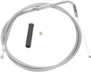 Drag Specialties Stainless Braided Throttle/Idle Cable #5331150B
