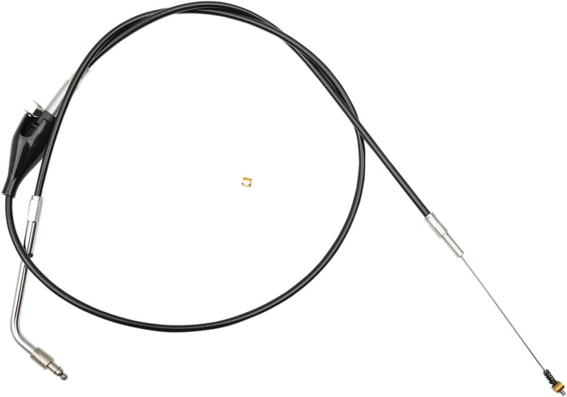 LA Choppers Black Vinyl Braided Handlebar Idle Cable Alternate Length Standard #LA-8005ID08B