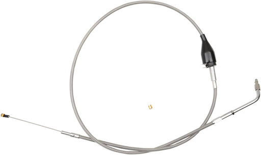 LA Choppers Stainless Braided Handlebar Idle Cable Silver Alternate Length Ape Hanger 45,5 cm - 51 cm (18" - 20") 45.5 cm - 51 cm