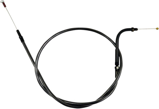 LA Choppers Midnight Braided Handlebar Idle Cable Black Alternate Length Ape Hanger 30,5 cm - 35,5 cm (12" - 14") 30.5 cm - 35.5 cm