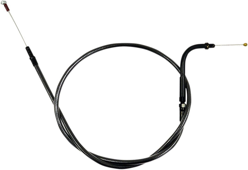 Midnight Braided Handlebar Idle Cable Dyna,
Softail,
Touring