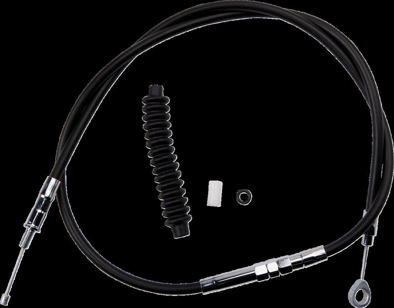 Drag Specialties High-Efficiency Black Vinyl Clutch Cable Fits Harley-Davidson Sportster Models 1986-2003