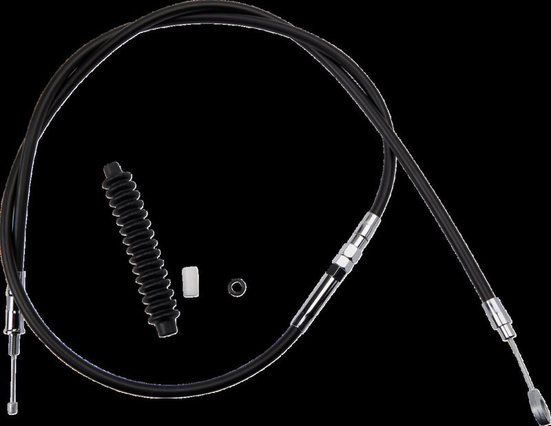 Drag Specialties High-Efficiency Black Vinyl Clutch Cable Fits Harley-Davidson Sportster Models 1986-1995
