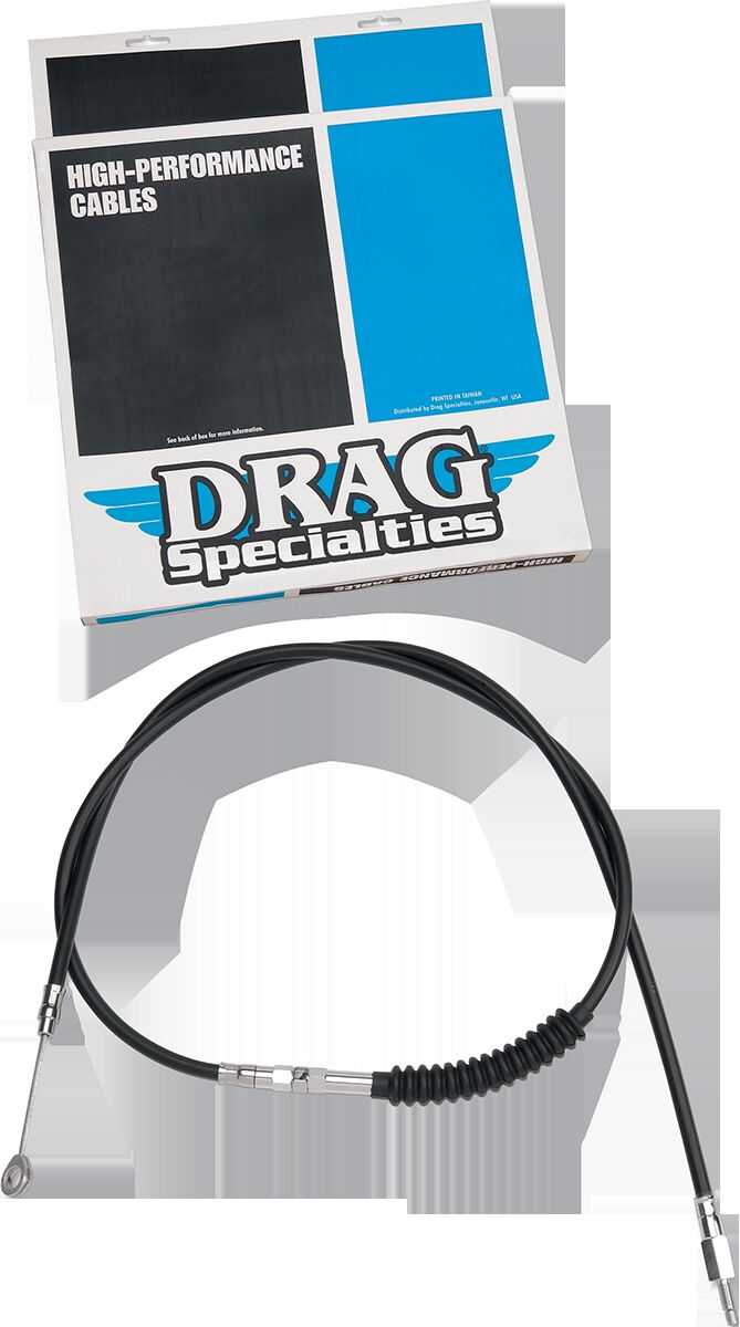 Drag Specialties High-Efficiency Black Vinyl Clutch Cable Fits Harley-Davidson Sportster Models 1986-1995