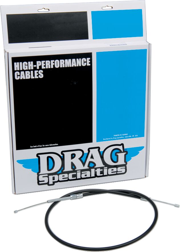 Drag Specialties High-Efficiency Black Vinyl Clutch Cable Fits Harley-Davidson Sportster Models 1971-1985
