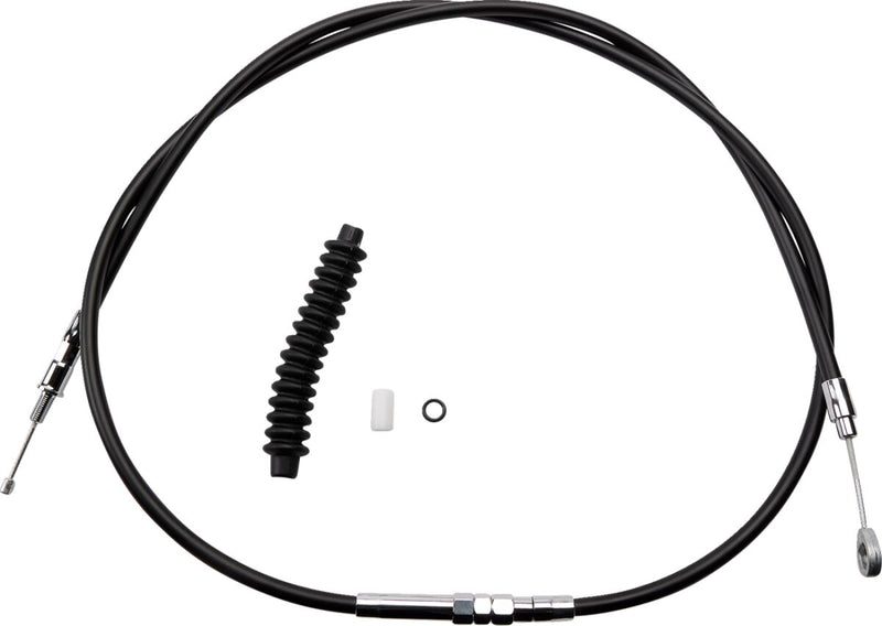 Drag Specialties High-Efficiency Black Vinyl Clutch Cable Fits Harley-Davidson Dyna, Softail, Sportster, Touring Models 1986-2013