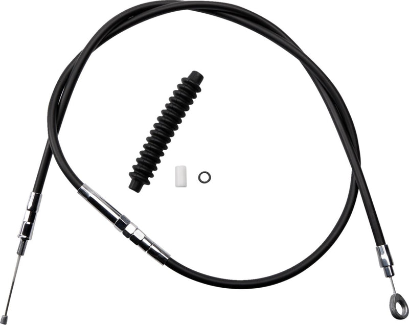 Drag Specialties High-Efficiency Black Vinyl Clutch Cable Fits Harley-Davidson Softail Models 1995-1997