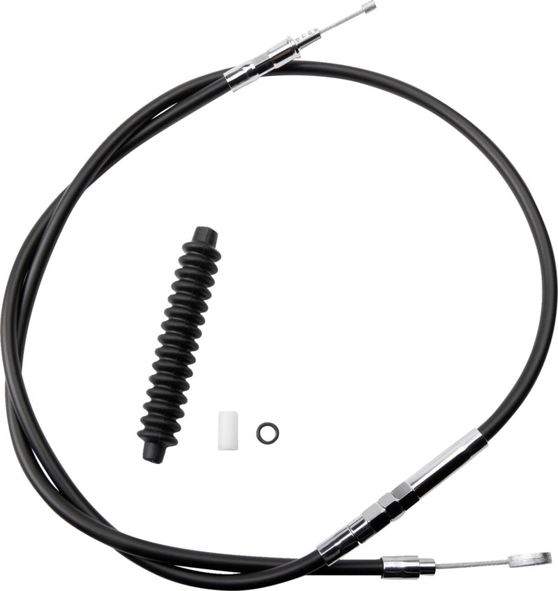 Drag Specialties High-Efficiency Black Vinyl Clutch Cable Fits Harley-Davidson Sportster Models 1986-2003