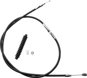 Drag Specialties High-Efficiency Black Vinyl Clutch Cable Fits Harley-Davidson Dyna, Softail Models 2000-2006