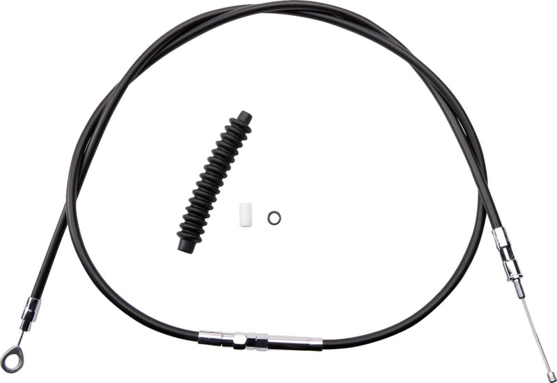 Drag Specialties High-Efficiency Black Vinyl Clutch Cable Fits Harley-Davidson Dyna, Softail, Sportster, Touring Models 1986-2013