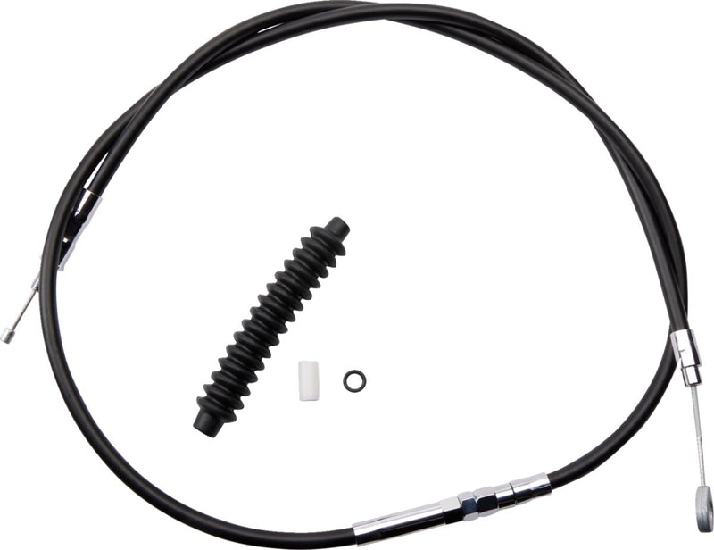 Drag Specialties High-Efficiency Black Vinyl Clutch Cable Fits Harley-Davidson Dyna, Softail, Sportster, Touring Models 1986-2022