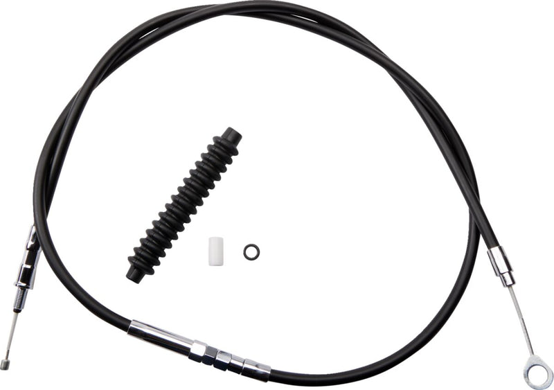 Drag Specialties High-Efficiency Black Vinyl Clutch Cable Fits Harley-Davidson Dyna, Softail, Touring Models 2006-2016