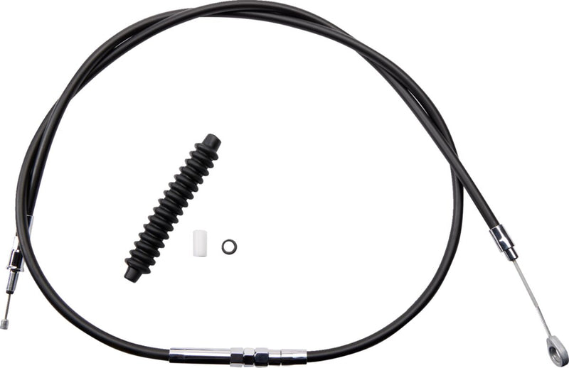 Drag Specialties High-Efficiency Black Vinyl Clutch Cable Fits Harley-Davidson Dyna, Softail Models 2006-2017